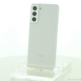 〔中古〕SAMSUNG(サムスン) Galaxy S21 5G 256GB ファントムホワイト SCG09 auロック解除SIMフリー〔349-ud〕