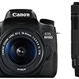 【中古】Canon デジタル一眼レフカメラ EOS 8000D ダブルズームキット EF-S18-55mm/EF-S55-250mm 付属 EOS8000D-WKIT