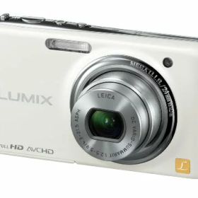 【中古】(非常に良い)パナソニック デジタルカメラ LUMIX FX77 リリーホワイト DMC-FX77-W