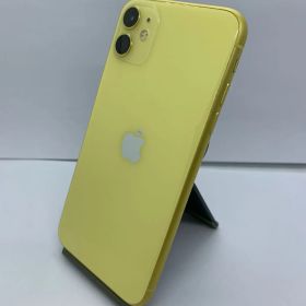 【中古・フレームキズ有・画面キズ有・バッテリー劣化】iPhone 11 128GB イエロー SIMロック解除済