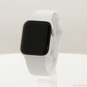 【中古】Apple(アップル) Apple Watch SE 第2世代 GPS 40mm シルバーアルミニウムケース ホワイトスポーツバンド 【368-ud】