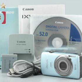 【中古】Canon キヤノン IXY Digital 930 IS ブルー コンパクトデジタルカメラ 元箱付き