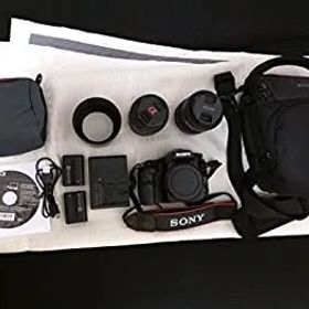 【中古】「非常に良い」SONY ミラーレス一眼 α57 ダブルズームレンズキット DT 18-55mm F3.5-5.6 SAM＋DT 55-200mm F4-5.6 SAM付属 SLT-A57Y