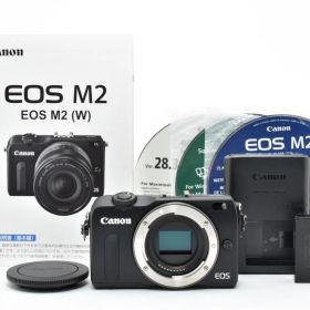 キヤノン Canon EOS M2 ブラック ボディ イオス ミラーレス一眼 デジタルカメラ 付属品あり [美品] #2891732A