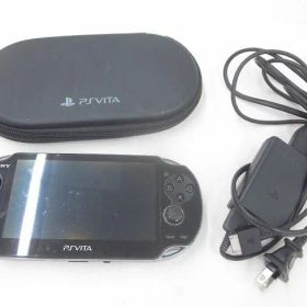 中古品 ゲーム PS Vita 本体 PCH-1100 ブラック 動作品 充電器付き
