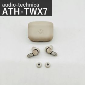 オーディオテクニカ audio-technica ATH-TWX7 WH ホワイト ワイヤレスイヤホン Bluetooth ノイズキャンセリング LDAC対応 マルチポイント ヒアスルー IPX4防滴 Qiワイヤレス充電 最大24時間再生 国内正規品