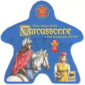 【中古】ボードゲーム カルカソンヌ 10周年記念 ドイツ語版 (Carcassonne： 10 Year Special Edition)