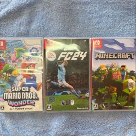 Switch ソフト 3本セット マリオ ワンダー FC24 マインクラフト