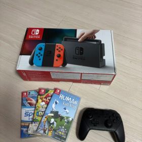 Nintendo Switch 本体 Proコントローラー ソフト3本付