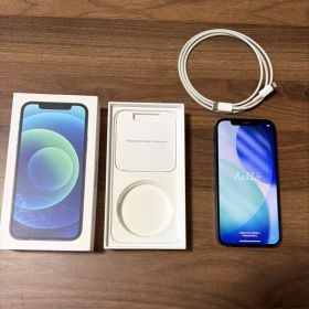 iPhone 12 ブルー 128 GB SIMフリー 本体 箱・ケーブルあり