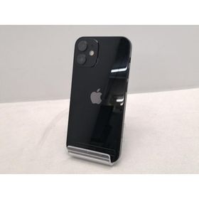 【中古】Apple au 【SIMロック解除済み】 iPhone 12 mini 128GB ブラック MGDJ3J/A【仙台駅東口】保証期間１ヶ月【ランクC】