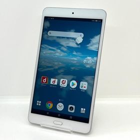 【美品】HUAWEI dtab Compact d-02K docomo SIMロック解除済 シルバー 白ロム タブレット本体 送料無料 中古 S412