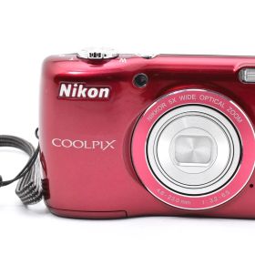 ★極上美品★ニコン Nikon COOLPIX L26 レッド ★ Y597 #5098