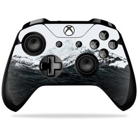 MightySkins Xbox One X Controller 用ビニールスキン「Mountain Waves」保護スキン 着脱簡単