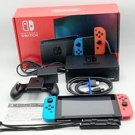 【中古 動作確認済】 Nintendo Switch Joy-Con(L) ネオンブルー/(R) ネオンレッド