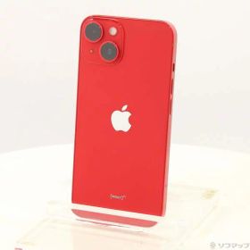 【中古】Apple(アップル) iPhone14 256GB プロダクトレッド MPWG3J／A SIMフリー 【198-ud】