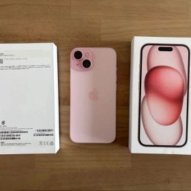 【美品】iPhone15 128GBピンク SIMフリー Apple購入 87%