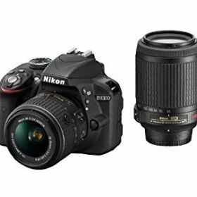 【中古】Nikon デジタル一眼レフカメラ D3300 ダブルズームキット ブラック D3300WZBK 9jupf8b