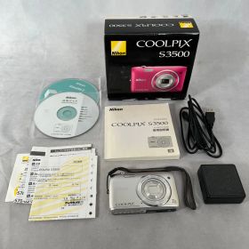 【管2605-290】NIKON ニコン COOLPIX S3500 シルバー コンパクトデジタルカメラ 2005万画素 コンデジ 現状渡し 動作未確認
