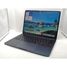 【中古】Apple MacBook Air 13インチ M2(CPU:8C/GPU:10C) 8GB/512GB ミッドナイト MLY43J/A (M2,2022)【新宿2】保証期間１ヶ月【ランクB】