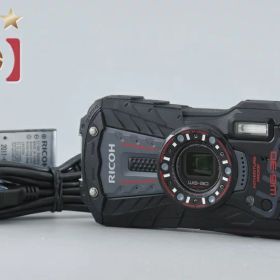 【中古】RICOH リコー PENTAX ペンタックス WG-30 ブラック 防水アクションカメラ シャッター回数僅少