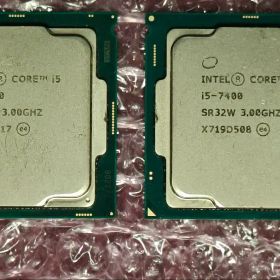 core i5 7400 2個 動作確認済み