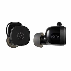 オーディオテクニカ ATH-SQ1TW ワイヤレスイヤホン bluetooth 急速充電対応 IPX4防水規格 最大19.5時間再生 低遅延 Fast Pair対応 マルチペアリング 【国内正規品】ブラック ATH-SQ1TW BK