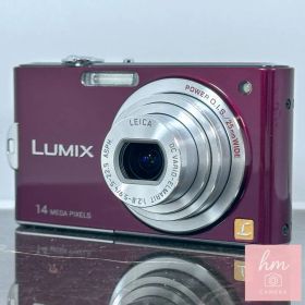 【美品】Panasonic LUMIX DMC-FX66 バイオレット 1410万画素 光学5倍ズーム 広角25mm ライカレンズ おまかせiA コンパクトデジタルカメラ パナソニック ルミックス