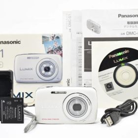 【光学極上品 箱あり】Panasonic パナソニック LUMIX DMC-S1 白 ホワイト コンパクトデジタルカメラ #4084-2