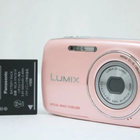 【返品保証】 パナソニック Panasonic LUMIX L DMC-S1 ピンク バッテリー付き コンパクトデジタルカメラ e11651