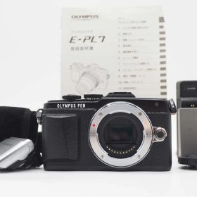オリンパス Olympus Pen Lite E-PL7 16.0MP Digital Camera Black 4098 shots [良品] #Z6289A