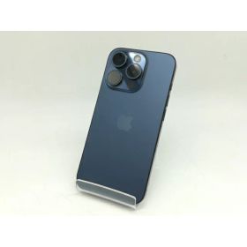 【中古】Apple au 【SIMフリー】 iPhone 15 Pro 128GB ブルーチタニウム MTUA3J/A【町田】保証期間1ヶ月【ランクC】