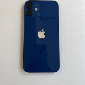 美品 iPhone 12 mini 64GB ブルー バッテリー100% - 1054