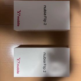 nubia Flip 2 A404ZT 本体 ホワイト ブラック