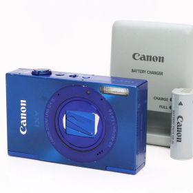 B- (並品) Canon キヤノン IXY 3 ブルー 初期不良返品対応 55-280