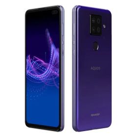 SHARPSIMフリースマホAQUOSsense4plusパープル