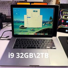 MacBookPro 2019 16インチ i9搭載32GB/2TB