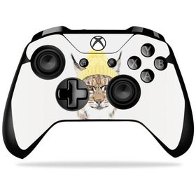 MightySkins Xbox One X Controller 用ビニールスキン「Hipster Lynx」保護スキン 着脱簡単