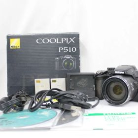 【返品保証】 【元箱付き】ニコン Nikon COOLPIX P510 ブラック 42x 付属品多数 コンパクトデジタルカメラ e8865