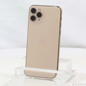 【中古】Apple(アップル) iPhone11 Pro 256GB ゴールド NWC92J／A SIMフリー 【297-ud】