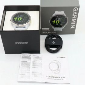 【お買い物マラソン！限定クーポン】【未使用】GARMIN Forerunner 970 010-02969-51 White/Amp Yellow スマートウォッチ ガーミン フォアランナー 本体