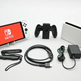 【中古】Nintendo Switch (有機ELモデル) ホワイト HEG-S-KAAAA