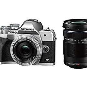 【中古】(非常に良い)OLYMPUS ミラーレス一眼カメラ OM-D E-M10 MarkIV EZダブルズームキット シルバー
