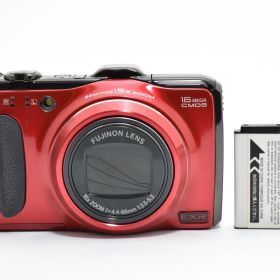 ★美品★ フジフイルム FUJIFILM FINEPIX F550EXR RED デジタルカメラ 【1600万画素】 ★ #8508