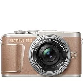 【中古】(非常に良い)OLYMPUS ミラーレス一眼カメラ PEN E-PL10 14-42mm EZレンズキット ブラウン