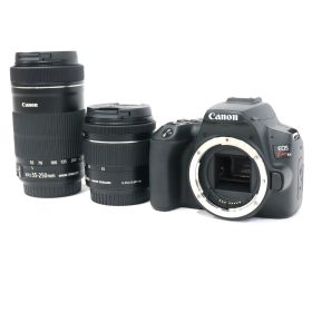 Canon 一眼レフカメラ EOS Kiss X10 ダブルズームキット ブラック eos-kiss-x10 ブラック 整備済みアウトレット品 [中古(A)]