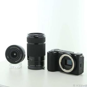 〔中古〕SONY(ソニー) VLOGCAM ZV-E10 II ダブルズームレンズキット ブラック ZV-E10M2X B〔352-ud〕