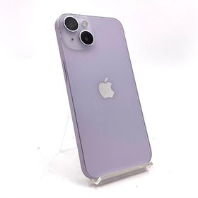 【全額返金保証】【最速発送】 iPhone 14 128GB パープル SIMフリー 白ロム 動作確認済 77%
