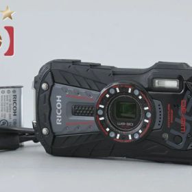 【中古】RICOH リコー PENTAX ペンタックス WG-30 エボニーブラック 防水アクションカメラ シャッター回数僅少