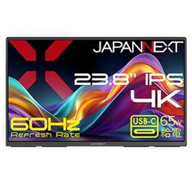 JAPANNEXT IPSパネル搭載 4K大型モバイルモニター ［23.8型 / 4K(3840×2160) / ワイド / 60Hz］ (2年保証) JN-MD-IPS238U-C6